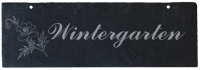 Türschild 30x10 "Wintergarten"