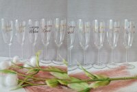 Sektglas personalisiert Hochzeit JGA Geburtstag Geschenk...
